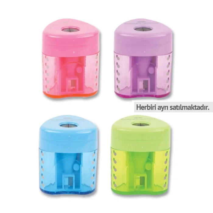 FABER-CASTELL GRIP AUTO KALEMTIRAŞ CANLI RENKLER 183402