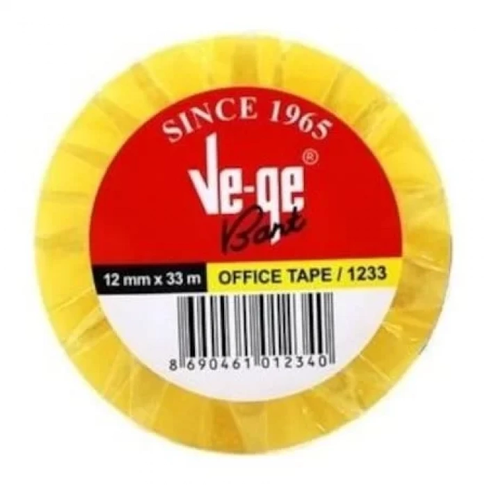 VEGE BANT 12x33 OFFICE TAPE ETO   6LI