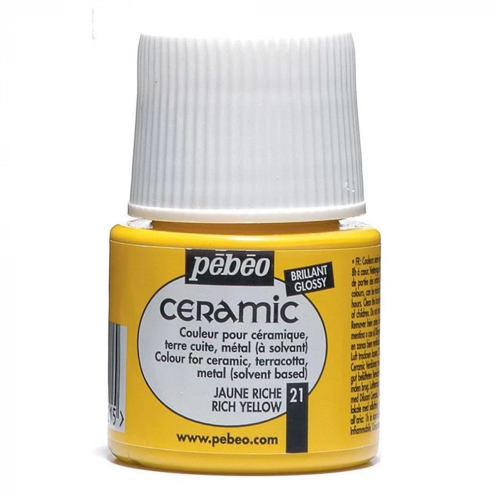 PEBEO 025*21 SERAMİK BOYASI 45 ML ŞİŞE Rich Yellow