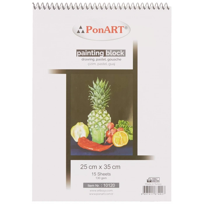PONART DRAWİN&GPAİNTİNG BLOK 130GR 25X35CM 15YAPRAK PHM-10-120