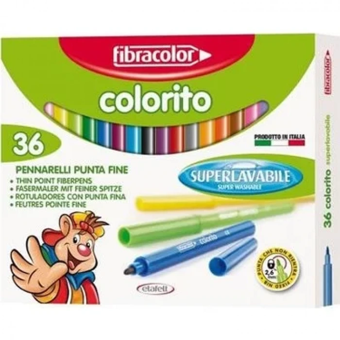 FİBRACOLOR COLORİTO KEÇELİ KALEM 36 RENK FC-10539SW036SC