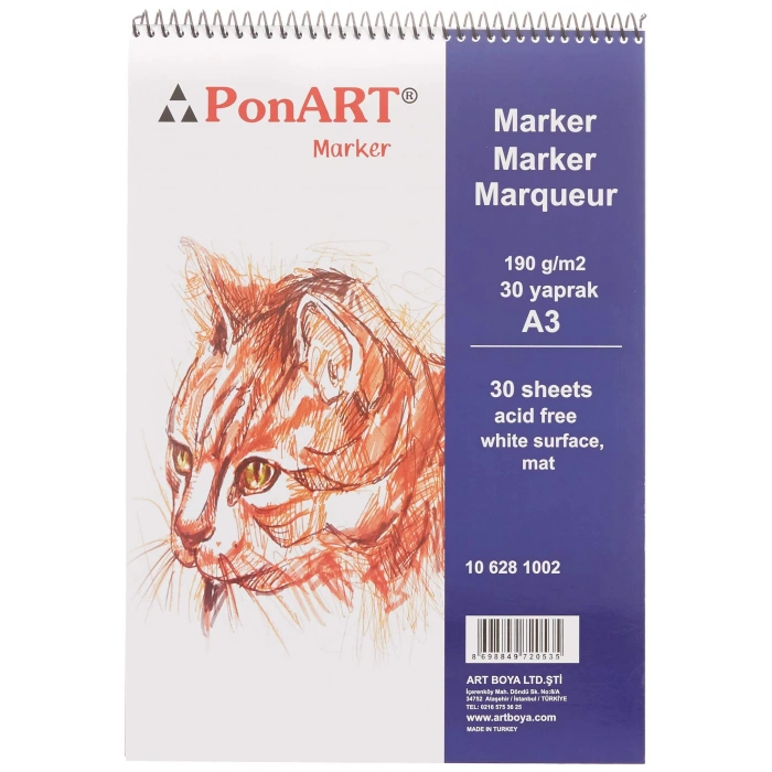 PONART MARKER PAD 190GR A3 PHM-10-1002