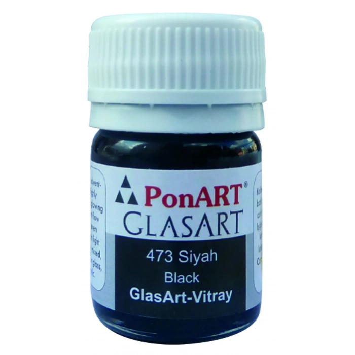 PONART GLASS ART 20 ML SİYAH PGA20-473