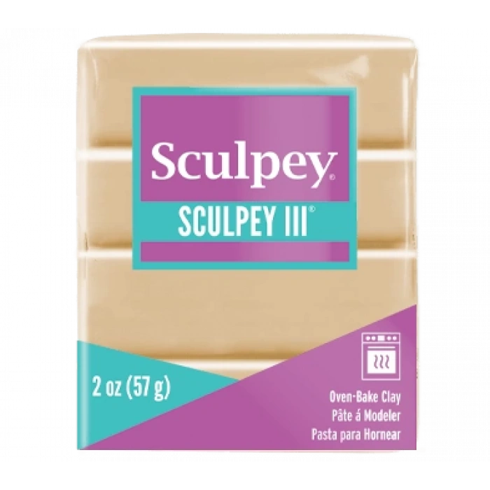 SCULPEY III POLİMER KİL SARIMSI KAHVE 57GR S-302301