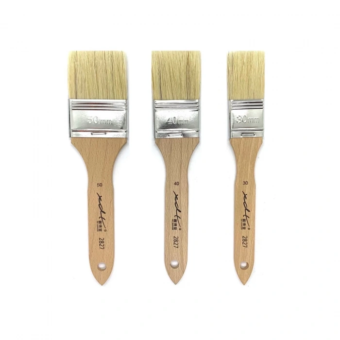 WHITE BRISTLE LONG HANDLED 3PC*2