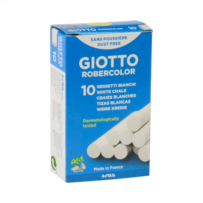 GİOTTO ROBERCOLOR TEBEŞİR 10LU KUTU BEYAZ 538700
