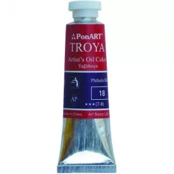 PONART TROYA YAĞLI BOYA PHTHALO MAVİ 37 ML PTYB37-18