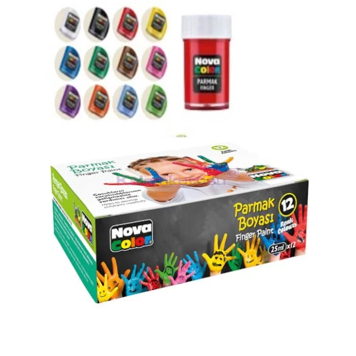 NOVA COLOR PARMAK BOYASİ 12 Lİ NC-460