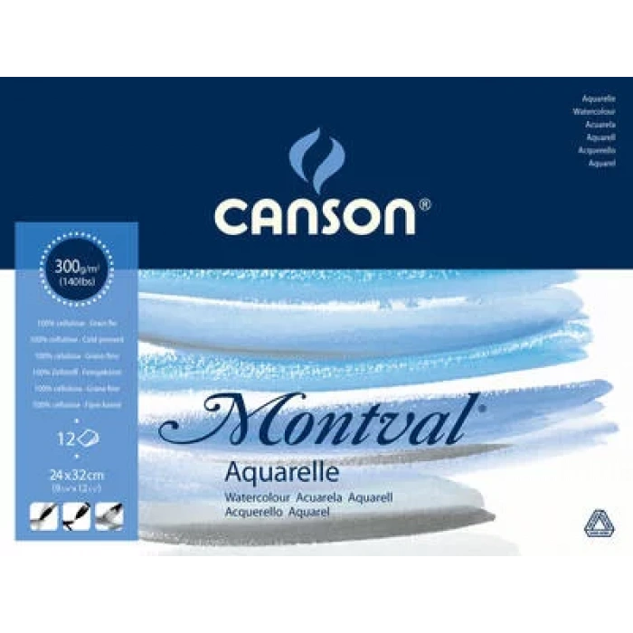 CANSON MONTVAL SULU BOYA BLOK PAD CANMONTV 12S 24X32 300G 200807319