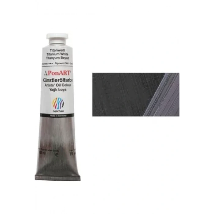 PONART TROYA YAĞLI BOYA FİLDİŞİ SİYAH 170 ML PTYB170-34