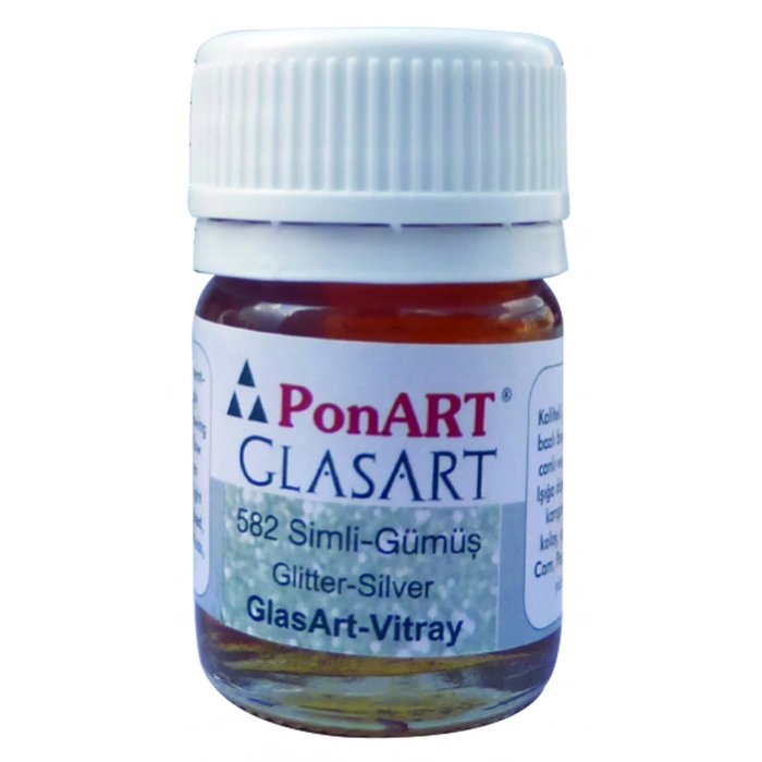 PONART GLASS ART 20 ML GÜMÜŞ PGA20-582