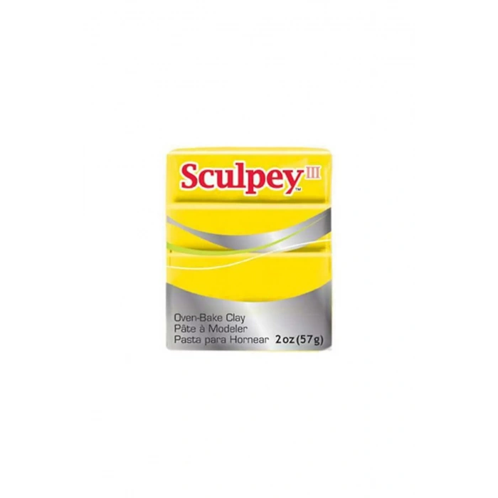 SCULPEY III POLİMER KİL SARI 57GR S-302072