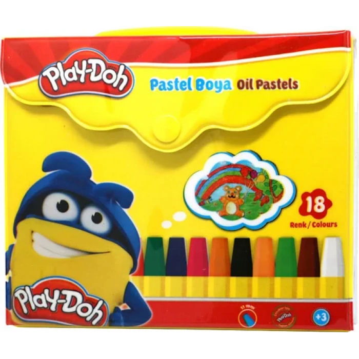 PLAY-DOH PASTEL BOYA 18 RENK ÇANTALI  PA006