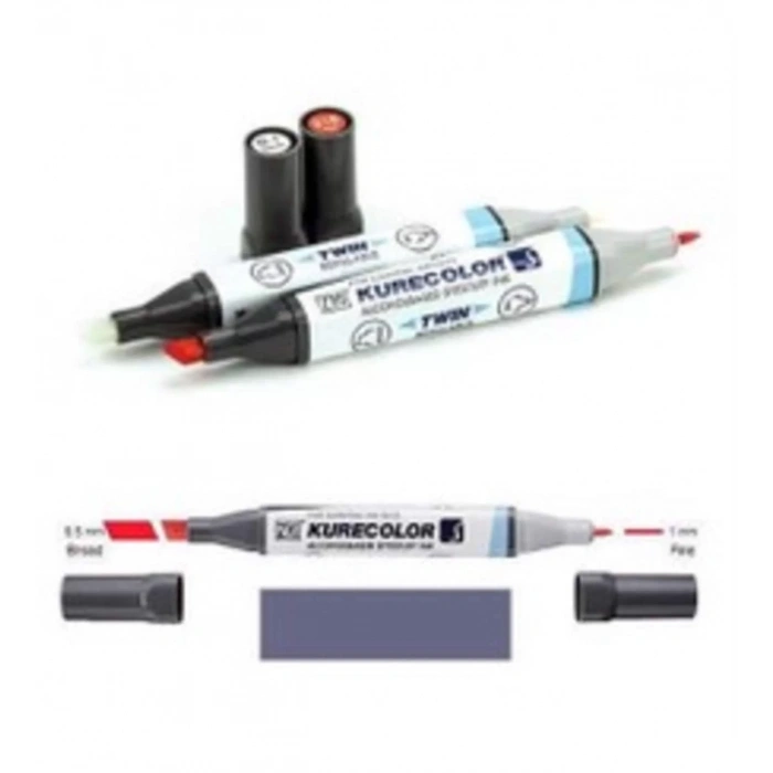 ZIG KURECOLOR TWIN S KC-3000 827 BLUE GRAY 4