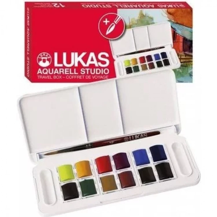 LUKAS STUDİO AQUARELL SET 12X1/2 TABLET LKT-6855