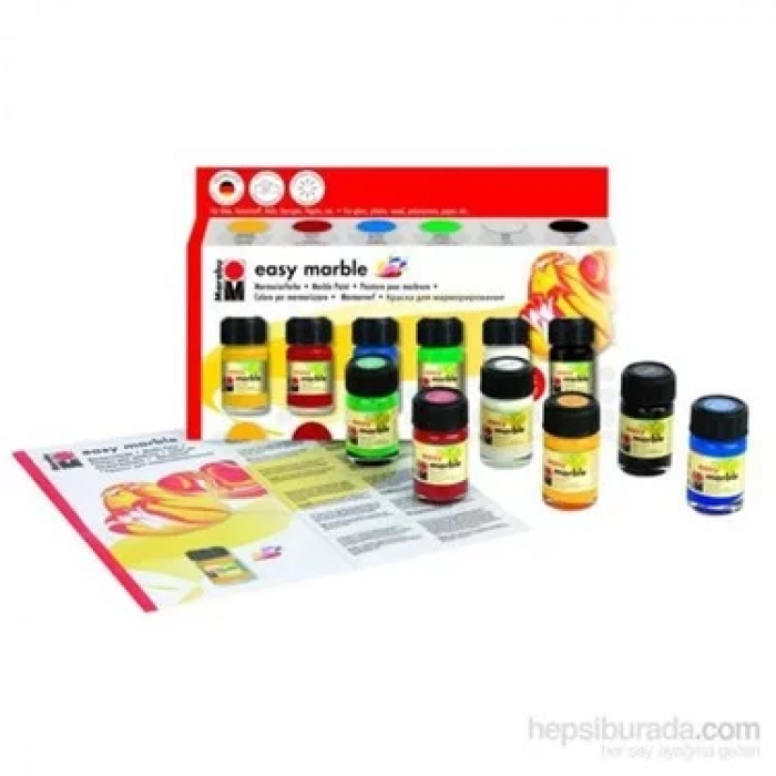 MARABU EASY MARBLE EBRU BOYASI SETİ 6 RENK MA-130500087