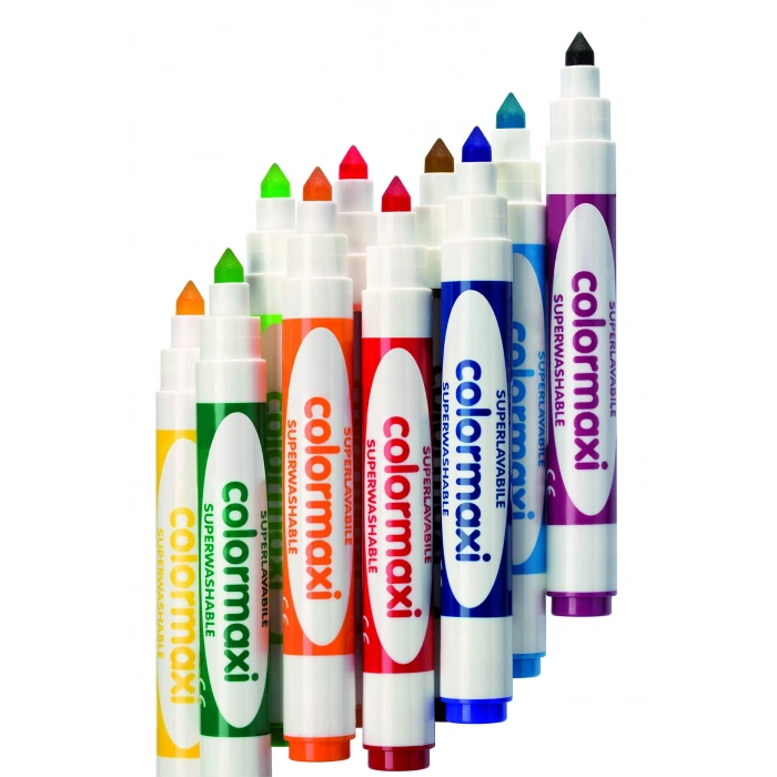 FİBRACOLOR COLORMAXİ JUMBO KEÇELİ KALEM 12 RENK FC-10640SW012SC