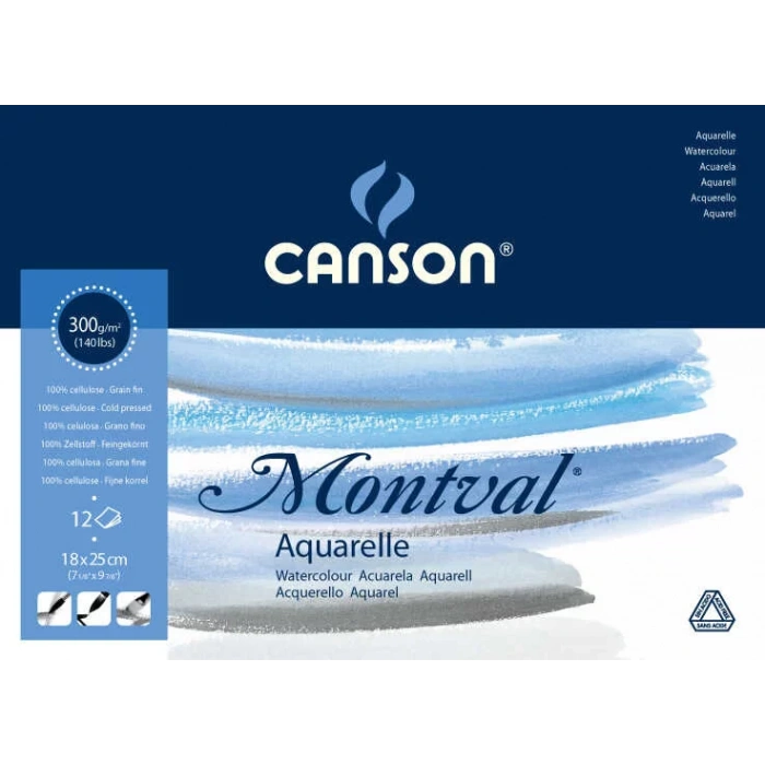 CANSON MONTVAL SULU BOYA BLOK PAD CANMONTV 12S 18X25 300G 200807317