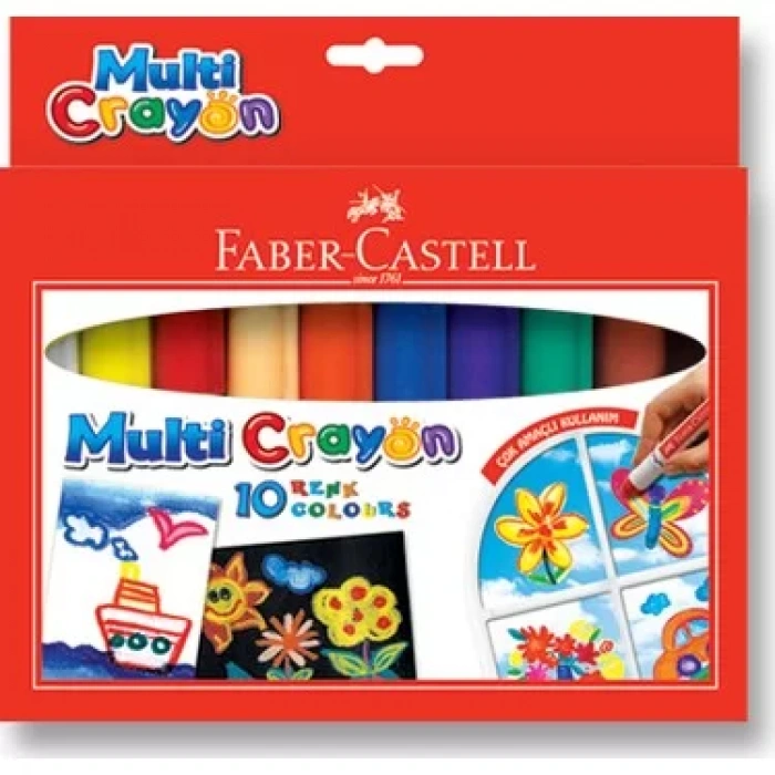 FABER-CASTELL MULTI CRAYON PASTEL 10 RENK