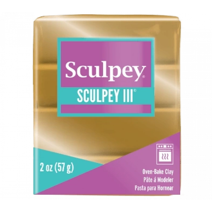 SCULPEY III POLİMER KİL PARLAK ALTIN 57GR S-3021132