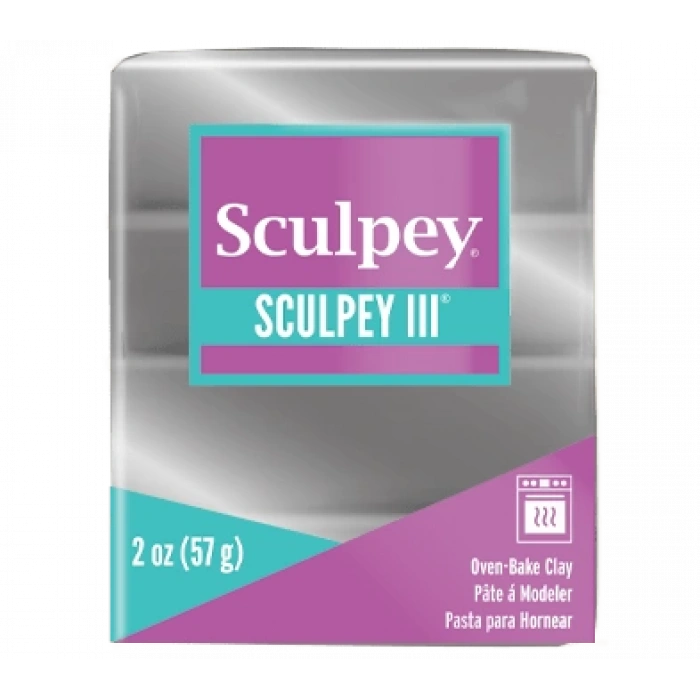 SCULPEY III POLİMER KİL GÜMÜŞ 57GR S-3021130