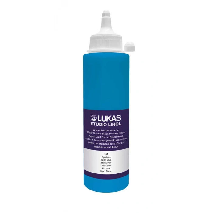 LUKAS STUDİO LİNOL CYAN MAVİ 250 ML LL250-33137