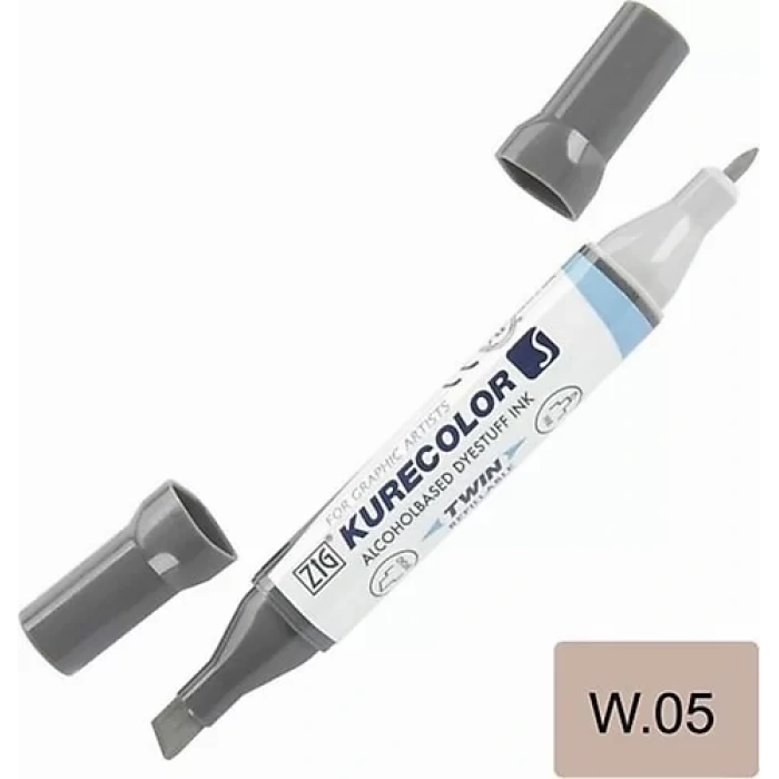 ZIG KURECOLOR TWIN S KC-3000 W05 WARM GRAY 5
