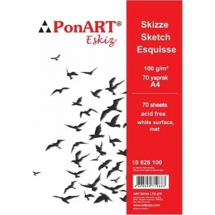 PONART ESKİZ BLOK 100GR A4 70 YAPRAK PHM-10-100
