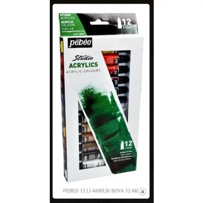 PEBEO AKRILIK BOYA 12ml 12LI 668200