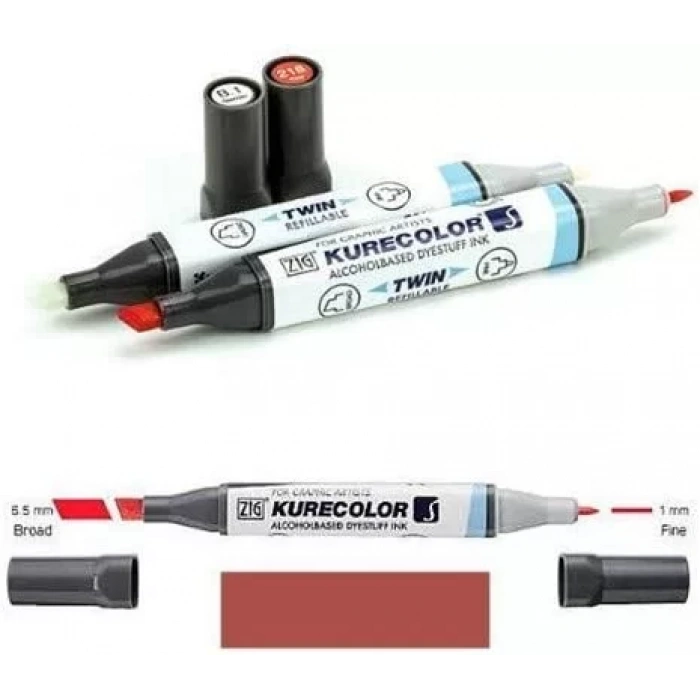 ZIG KURECOLOR TWIN S KC-3000 738 BURNT SIENNA