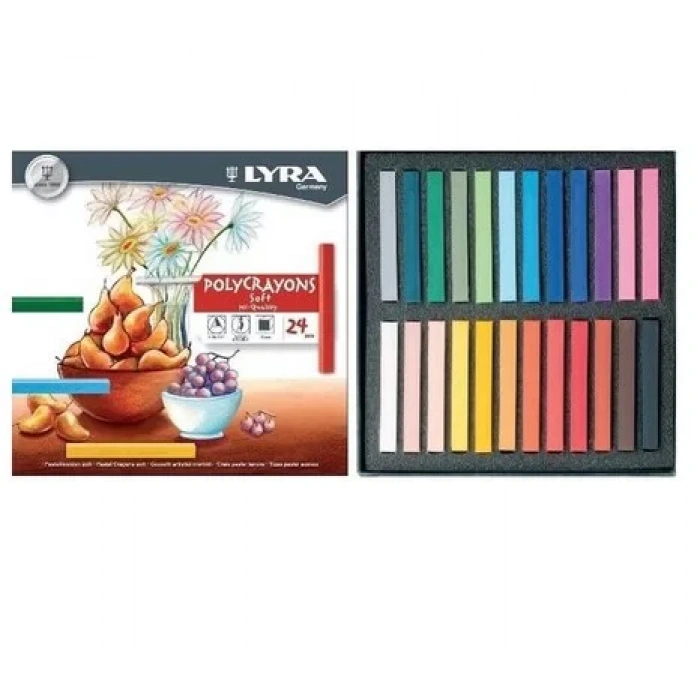 LYRA POLYCRAYONS TOZ PASTEL 24LÜ KUTU L5651240