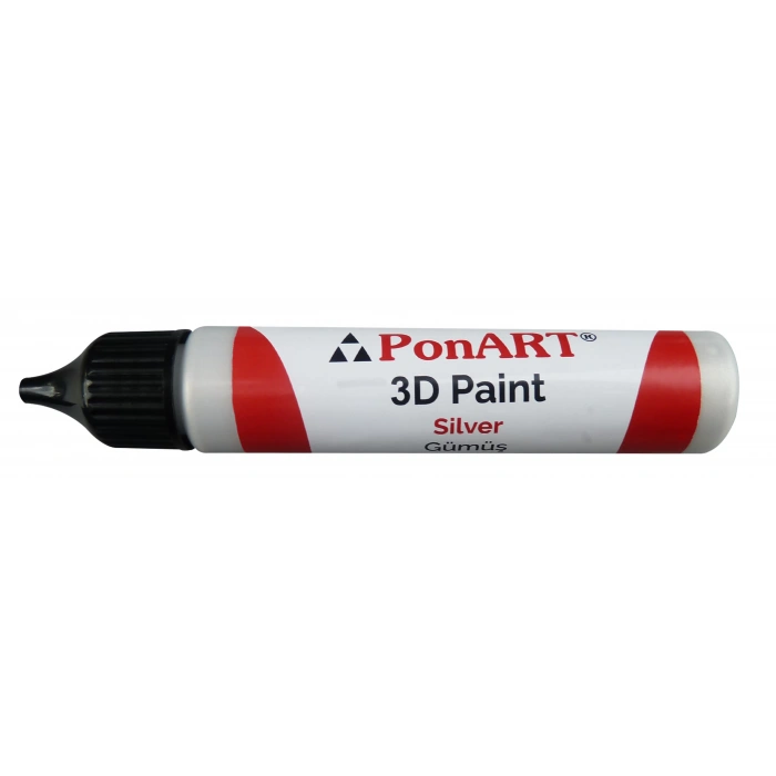 PONART 3D PAİNT 30 ML GÜMÜŞ P3D-1850