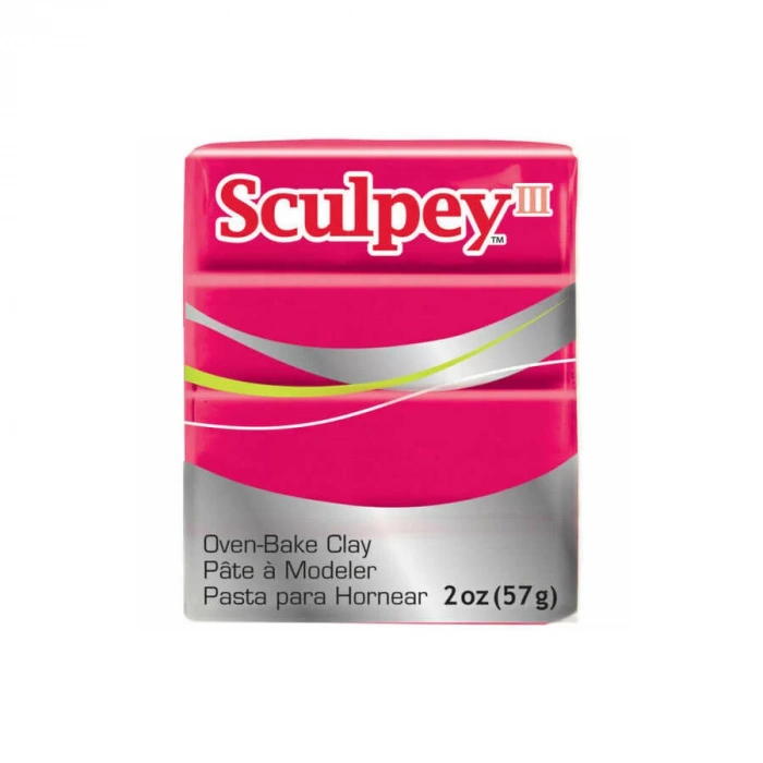 SCULPEY III POLİMER KİL KIRMIZI 57GR S-302083