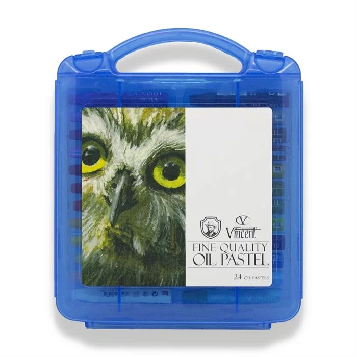 VİNCENT OIL PASTEL 24LU SET MAVI