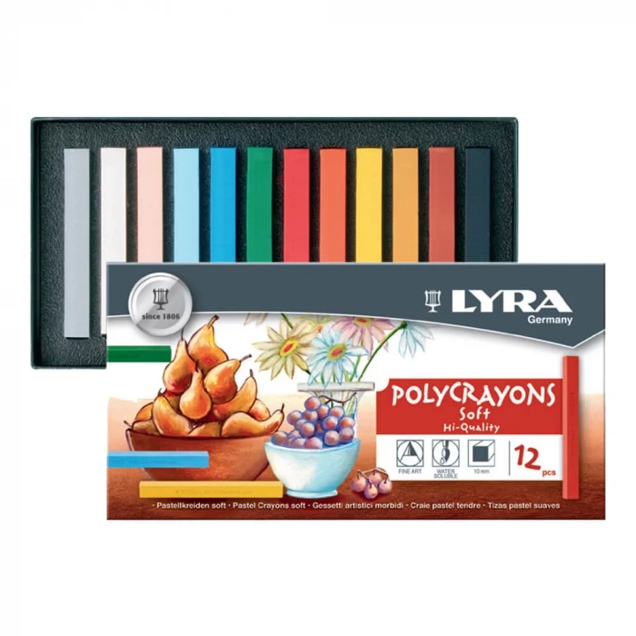 LYRA POLYCRAYONS TOZ PASTEL 12Lİ KUTU L5651120