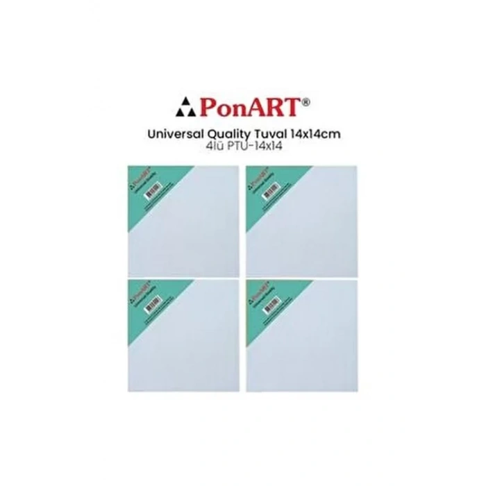 PONART 14X14CM UNİVERSAL SERİ TUVAL 4 ADET PTU-14x14