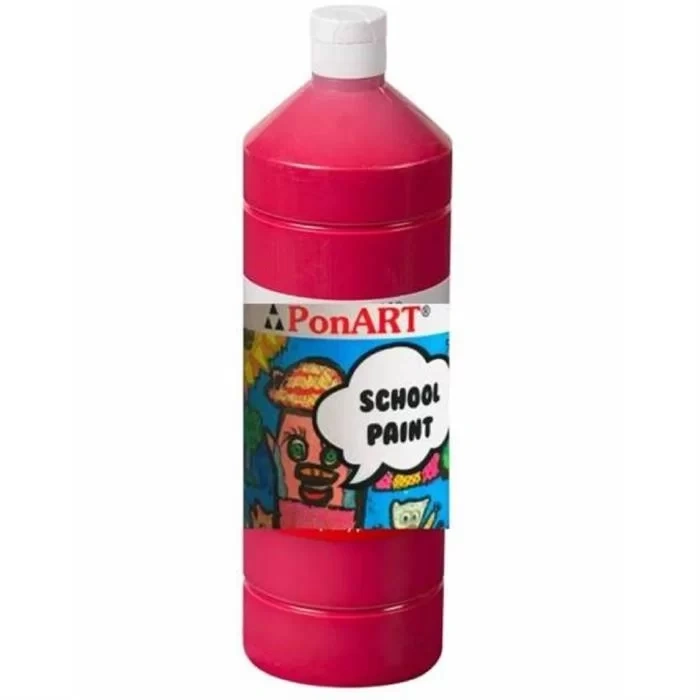 PONART SCHOOL PAİNT 1.000Ml. KOYU KIRMIZI PSP1000-2208