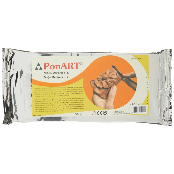 PONART SERAMİK KİL 500GR TERRACOTTA PSK-1011