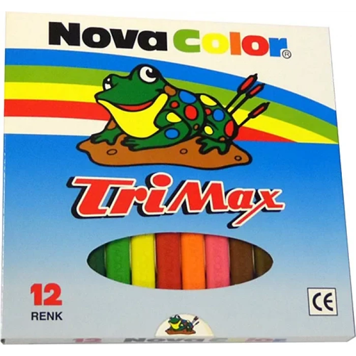 NOVA COLOR MUM BOYA TRİMAX ÜÇGEN 12Lİ NC-2117