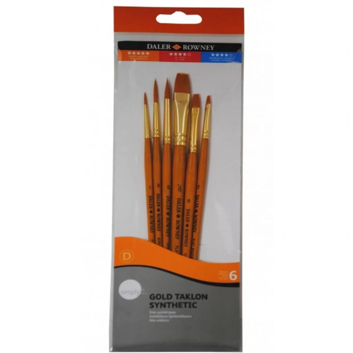 GOLD TAKLON SHORT HANDLED 6PC*2