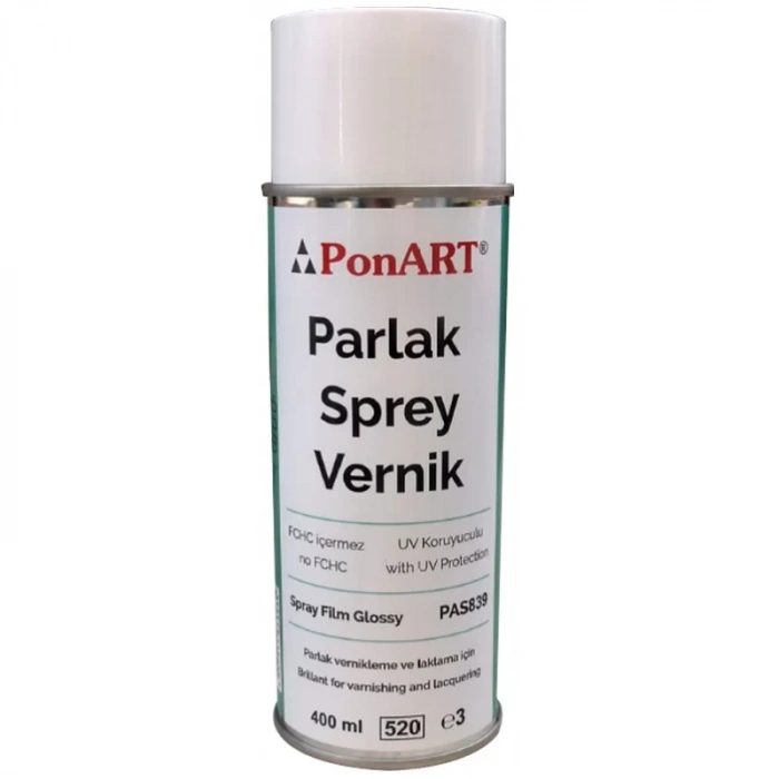 PONART SPRAY FİLM VERNİK PARLAK 400ML PSF-839
