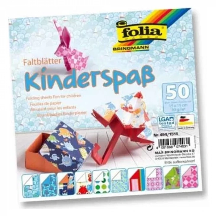FOLİA ORİGAMİ KAĞIDI 15X15 SWEET 50 TABAKA FO-491-1515
