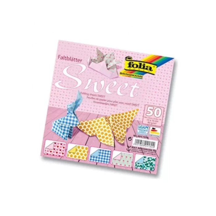 FOLİA ORİGAMİ KAĞIDI 15X15 SWEET 50 TABAKA FO-491-1515