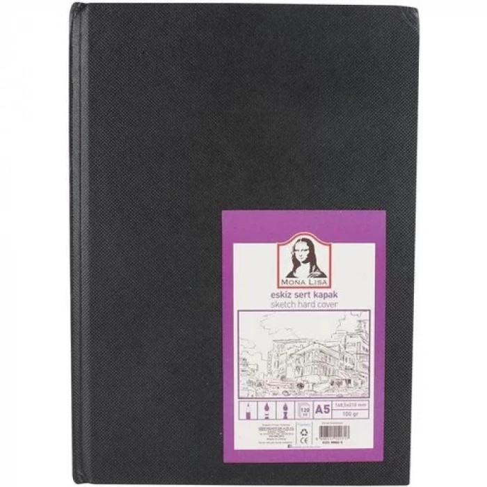 SÜDOR MONALİSA ESKİZ SERT KAPAK A5 100G 120 YP MN06-5