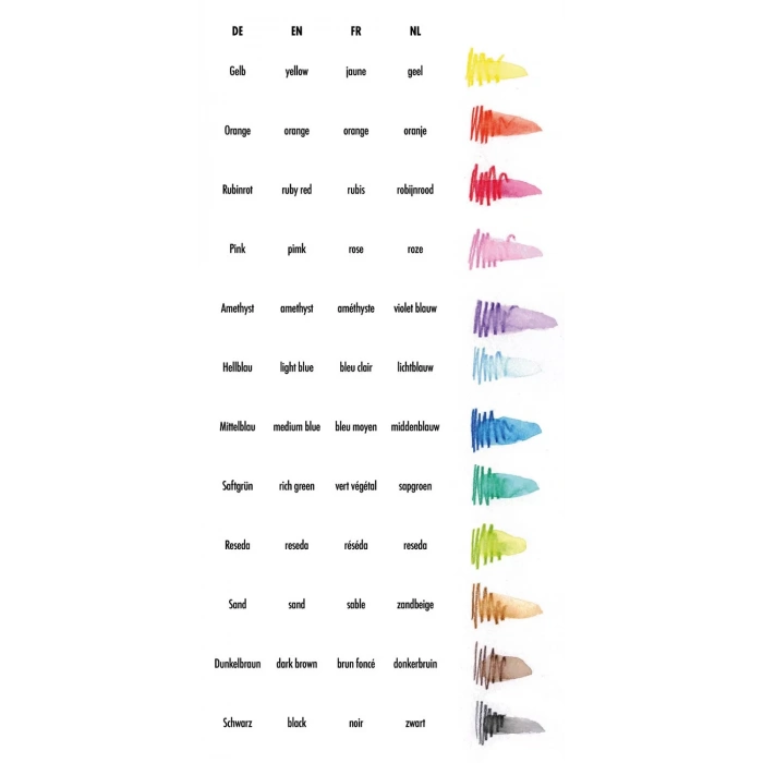 MARABU AQUA PENCİL GRAPHİX 12 RENK MA-014300100