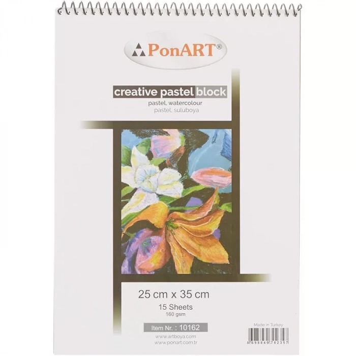 PONART PASTEL BLOK 160 GR 25X35CM 15 YAPRAK PHM-10-162
