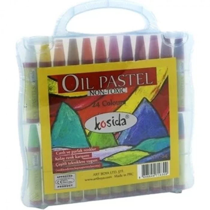 KOSİDA YAĞLI PASTEL BOYA 24 RENK KSYP-24