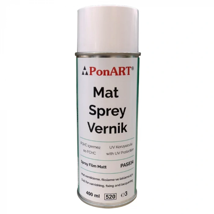 PONART SPRAY FİLM VERNİK MAT 400ML PSF-834