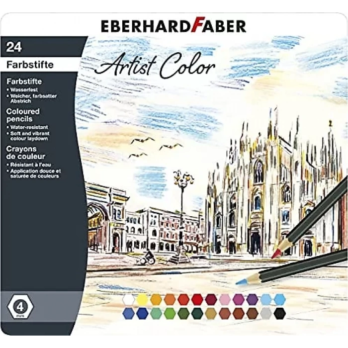 EF COLOURED PENCILS ARTIST COLOR 24LU 516124