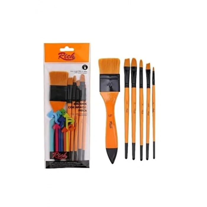 RİCH ZEMİN FIRÇA NO.8 KARMA SET 6LI